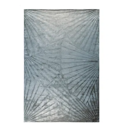 The Rug Company Silk Ori Lake Rug In Silver