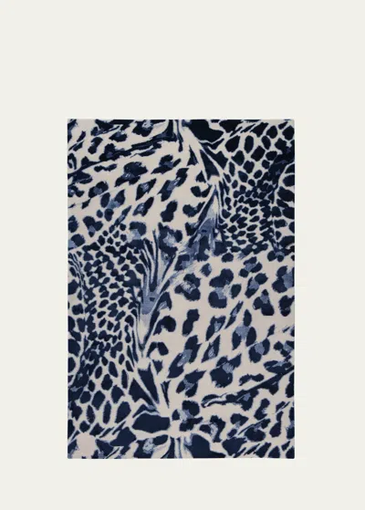 The Rug Company X Diane Von Furstenberg Animalia Hand-knotted Rug, 6' X 9' In Blue Multi