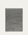 The Rug Company X Kelly Wearstler Avant Graphite Hand-knotted Rug, 6' X 9' In Black, White Multi