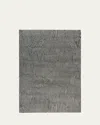 The Rug Company X Kelly Wearstler Avant Graphite Hand-knotted Rug, 9' X 12' In Black, White Multi