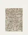 The Rug Company X Kelly Wearstler Tracery Hand-knotted Rug, 6' X 9' In Gray, Cream, Green