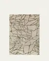 The Rug Company X Kelly Wearstler Tracery Hand-knotted Rug, 9' X 12' In Gray, Cream, Green