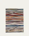 The Rug Company X Paul Smith Carnival Hand-knotted Rug, 8' X 10' In Red, Blue, Gray Multi