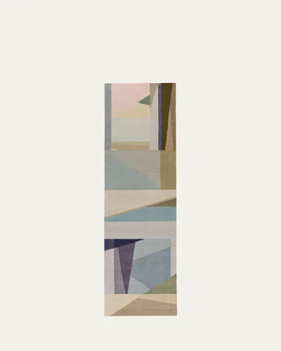 The Rug Company X Paul Smith Refraction Light Hand-knotted Runner, 3' X 10' In Multi
