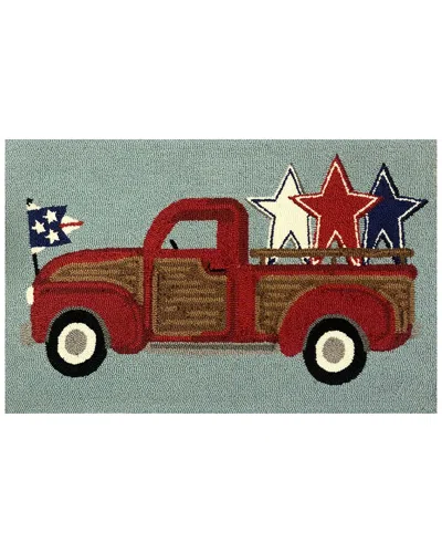 The Rug Market Americana Vintage Truck 30x48in Doormat In Multi