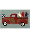 The Rug Market Americana Vintage Truck 30x48in Doormat In Blue