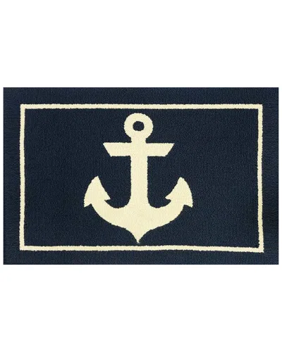 The Rug Market Anchor Indoor/outdoor Doormat In Burgundy