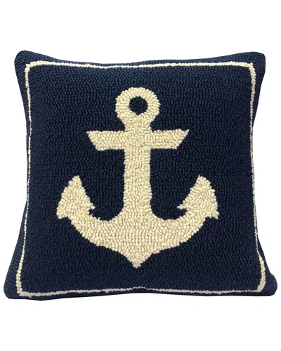 The Rug Market Anchor Indoor/outdoor Pillow In Blue