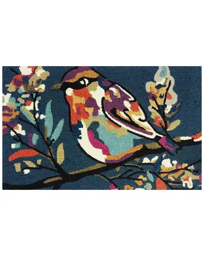 The Rug Market Autumn Watercolor Bird 30x48in Doormat In Multi