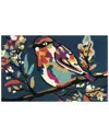 The Rug Market Autumn Watercolor Bird 30x48in Doormat In Multicolor
