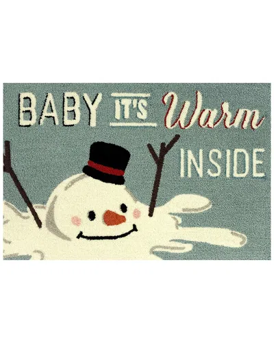 The Rug Market Baby Its Warm 24x36in Doormat In Blue
