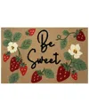 The Rug Market Be Sweet Indoor/outdoor Doormat In Red