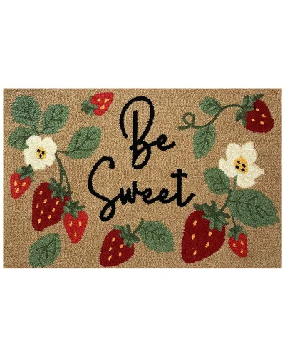 The Rug Market Be Sweet Indoor/outdoor Doormat In Red