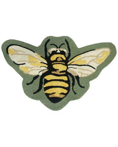 The Rug Market Bee Shape 30x48in Doormat In Multi