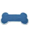 The Rug Market Bone Shape 24x48in Doormat In Blue