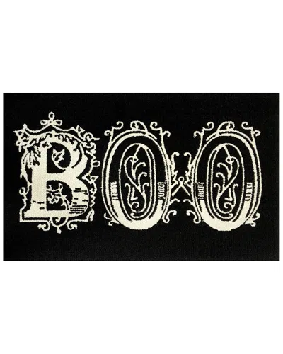 The Rug Market Boo 24x36in Doormat In Black
