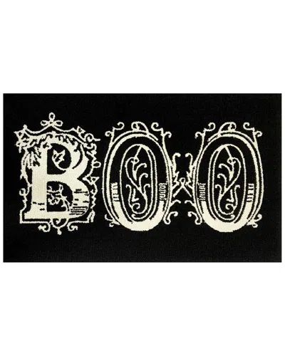 The Rug Market Boo 30x48in Doormat In Black