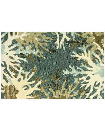The Rug Market Border Indoor/outdoor Doormat In Blue