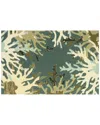 The Rug Market Border Indoor/outdoor Doormat In Blue