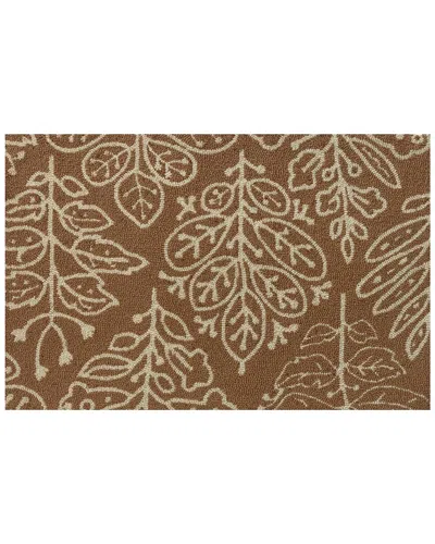 THE RUG MARKET THE RUG MARKET BOTANICAL TILE INDOOR/OUTDOOR DOORMAT