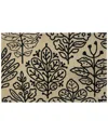 The Rug Market Botanical Tile Moonbeam Indoor/outdoor Doormat