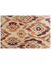 The Rug Market Broken Ikat 30x48in Doormat In Red