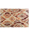 The Rug Market Broken Ikat Indoor/outdoor Doormat In Red