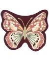 The Rug Market Butterfly Shaped Indoor/outdoor Doormat In Red