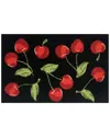 The Rug Market Cherry Toss 30x48in Doormat In Black