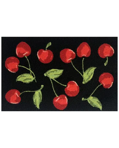 The Rug Market Cherry Toss 30x48in Doormat In Black