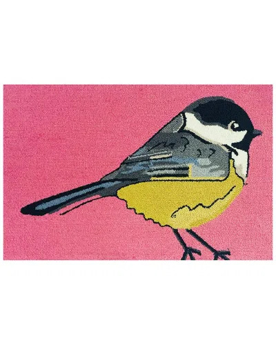 The Rug Market Chickadee 30x48in Doormat In Pink