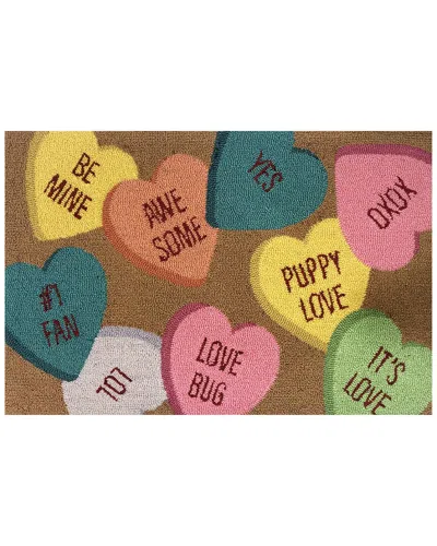 The Rug Market Convo Hearts Toss 30x48in Doormat In Multi