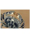 The Rug Market Crab Sea Grass 30x48in Doormat In Tan