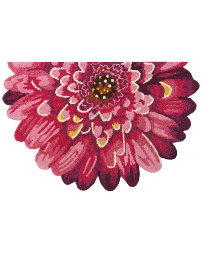 The Rug Market Dahlia Slice Indoor/outdoor Doormat In Purple