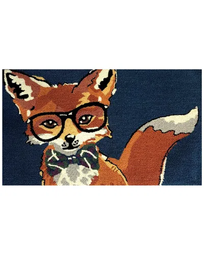 The Rug Market Dapper Fox Indoor/outdoor Doormat In Blue