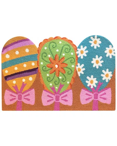 The Rug Market Easter Egg Scallop 24x36in Doormat In Multi