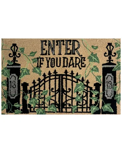 The Rug Market Enter If You Dare 24x36in Doormat In Brown