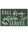 The Rug Market Fall Breeze Autumn Leaves 24x36in Doormat In Green