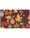The Rug Market Fall Toss Icon 24x36in Doormat In Red