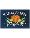 The Rug Market Farm Fresh Pumpkins 24x36in Doormat In Indigo