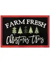 The Rug Market Farm Fresh Trees 24x36in Doormat In Black