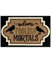 The Rug Market Foolish Mortals 24x36in Doormat In Black