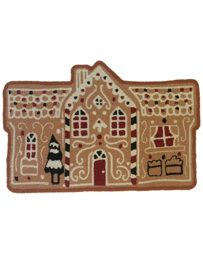 The Rug Market Gingerbread House 30x48 Doormat In Multicolor