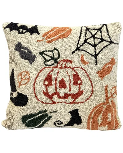 The Rug Market Halloween Icon 18x18in Pillow In Cream