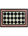 The Rug Market Harlequin 30x48in Doormat In Coral