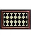 The Rug Market Harlequin 30x48in Doormat In White