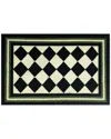 The Rug Market Harlequin 30x48in Doormat In White