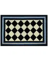 The Rug Market Harlequin 30x48in Doormat In White