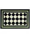 The Rug Market Harlequin 30x48in Doormat In White