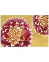 The Rug Market Heirloom Dahlia 30x48in Doormat In Yellow
